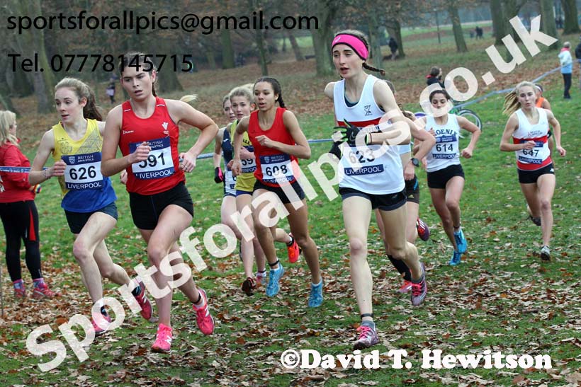Womens under-17s and junior British Athletics Liverpool Cross Challenge, Sefton Park, Liverpool. Photo:  David T. Hewitson/Sports for All Pics